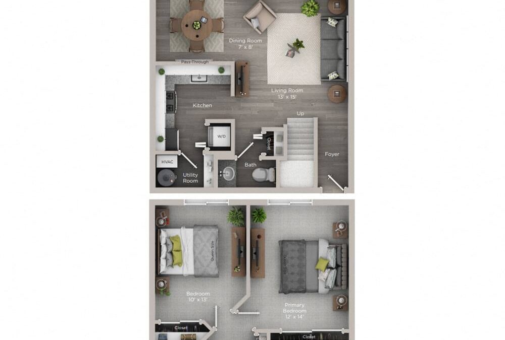 C 2 Bedroom Apartment