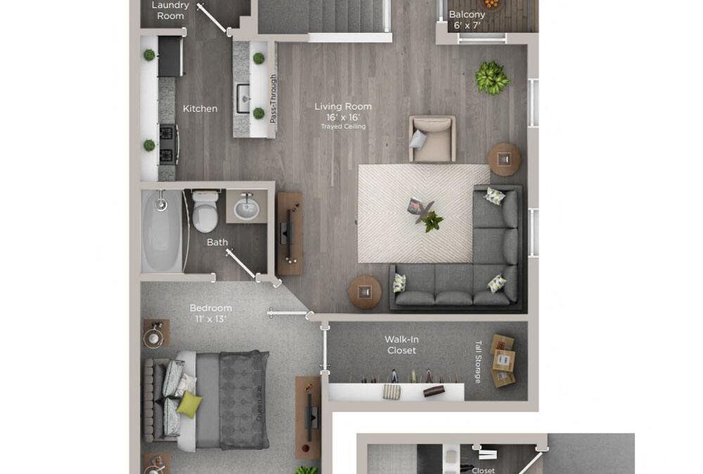 A1 1 Bedroom Apartment