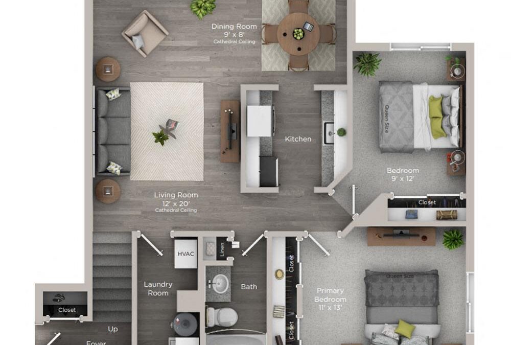 B 2 Bedroom Apartment